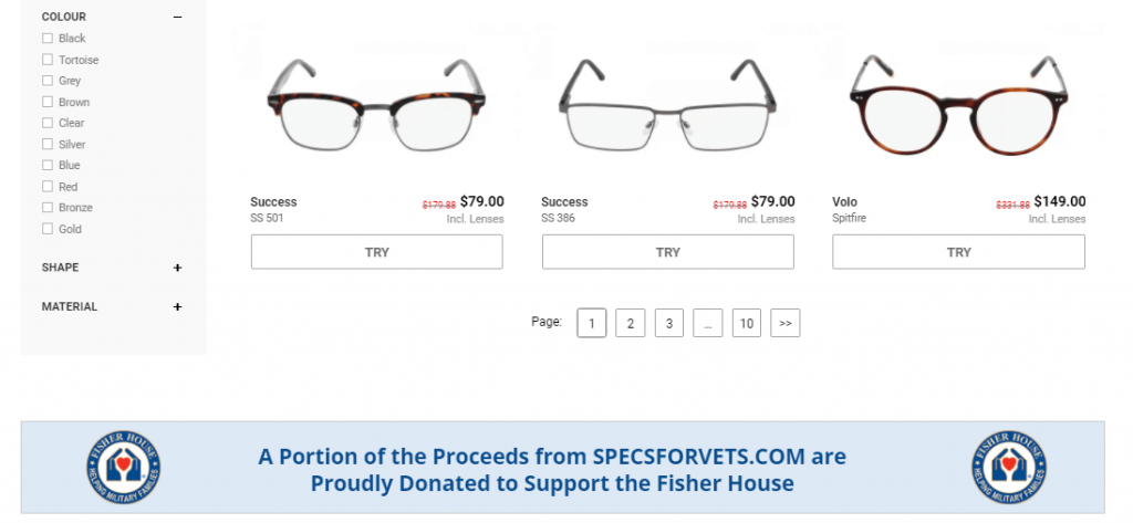 Eyewear on discounts